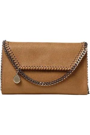 Stella McCartney Taske, Dame, Brun, ONE SIZE, Uld, Kæde Pung Klap