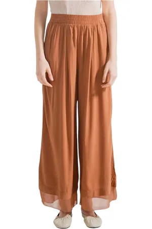 Deha Bukser, Dame, Brun, L, Brune Viskosebukser Regular Fit