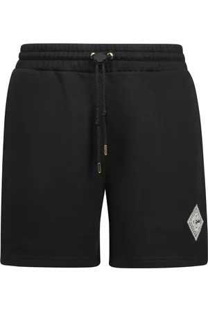Casablanca Shorts, Herre, Sort, 2XL, Bomuld, Sorte Shorts med Elastik i Taljen