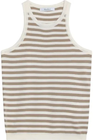 Max Mara Top, Dame, , L, Uld, Stilfuld Tank Top til Kvinder