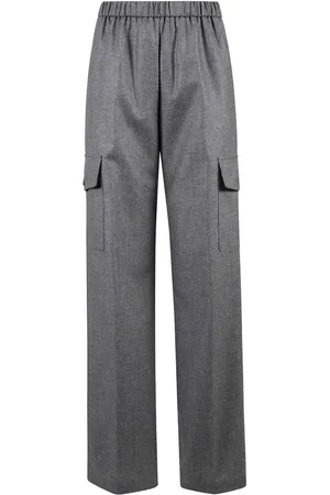 Aspesi Bukser, Dame, Grå, XS, Uld, Model 0128 Bukser