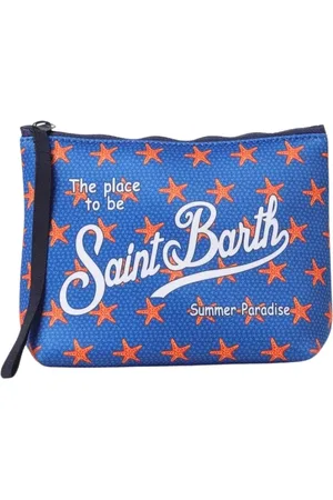 MC2 SAINT BARTH Taske, Dame, Blå, ONE SIZE, Uld, Blå Søstjerne Neopren Clutch Taske