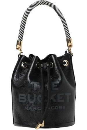 Marc Jacobs Taske, Dame, Sort, ONE SIZE, Læder, Elegant Bucket Bag med Snørelukning