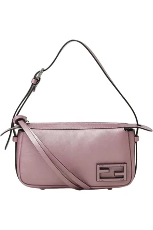 Fendi Taske, Dame, Lyserød, ONE SIZE, Læder, Platinum Mini Taske Læder