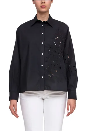 Pinko Bluser & Skjorter, Dame, Sort, M, Uld, Sort Kvinders Skjorte Z99