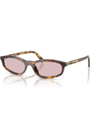 Miu Miu Tilbehør, unisex, Brun, ONE SIZE, Uld, Elegante solbriller til stilfuldt look