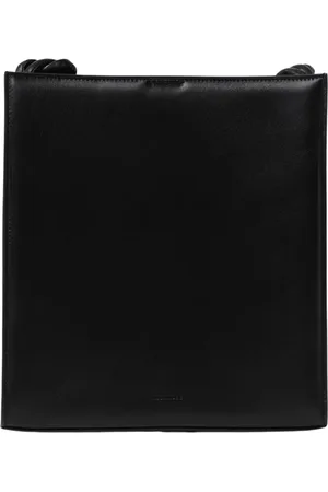 Jil Sander Taske, Dame, Sort, ONE SIZE, Læder, Sort læderclutchtaske