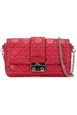 Dior Pre-owned, Dame, Rød, ONE SIZE, Uld, Pre-owned Laeder dior-tasker