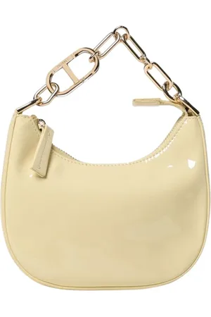 Twin-Set Taske, Dame, Gul, ONE SIZE, Uld, Rosa Kæde Clutch Taske