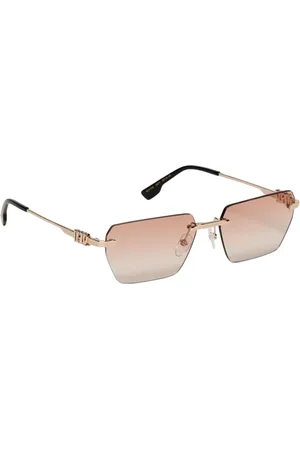 Dsquared2 Tilbehør, Herre, Gul, 58 MM, Uld, Guld Aviator Solbriller til Mænd