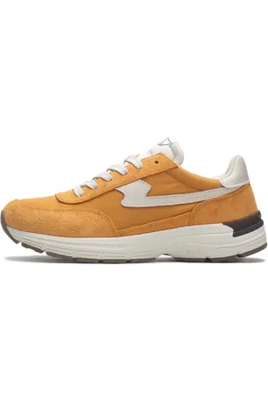S.W.C. Stepney Workers Club Sko, Herre, Gul, 42 EU, Suede, Osier S-Strike Suede Mix Sneakers