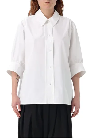 Jil Sander Bluser & Skjorter, Dame, Hvid, XS, Bomuld, Hvid Bomuld Poplin Skjorte