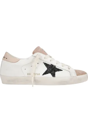 Golden Goose Sko, Dame, Flerfarvet, 40 EU, Glitter Super Star Sneakers