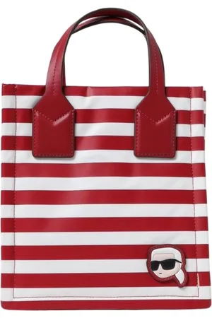 Karl Lagerfeld Taske, Dame, Rød, ONE SIZE, KKushion Mini Tote Rød Hvid Stribe