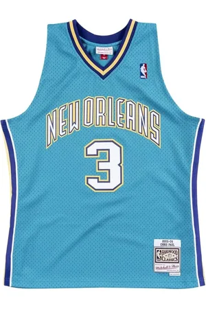 Mitchell & Ness Sport, Herre, Blå, M, NBA New Orleans Basketball T-shirt