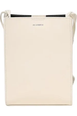Jil Sander Taske, Dame, , ONE SIZE, Læder, Ivory Læder Crossbody Taske