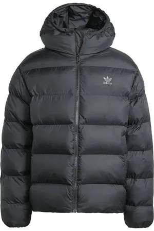 adidas Jakke, Herre, Sort, 2XL, Uld, Tonal Hooded Puffer Jacket Sort