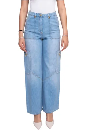 Elisabetta Franchi Jeans, Dame, Blå, W26, Lysblå Mod.jeans Bukser