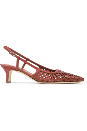 Prosperine Sko, Dame, Brun, 38 EU, Læder, Perforeret Nappa Slingback Hæle