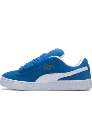 PUMA Sko, Herre, Blå, 44 1/2 EU, Suede, Klassiske Suede Sneakers