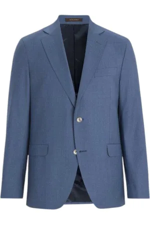 Oscar Jacobson Jakke, Herre, Blå, 3XL, Uld, Blå Habitjakke Klassisk Stil
