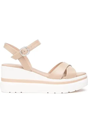 Nero Giardini Sko, Dame, , 38 EU, Læder, Elegante Kilehæls Sandaler