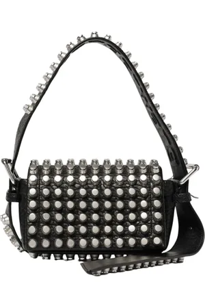 Alexander Wang Taske, Dame, Sort, ONE SIZE, Uld, Stilfuld Crossbody Taske til Kvinder