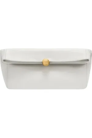 Furla Taske, Dame, Hvid, ONE SIZE, Uld, Elegant Læder Skuldertaske med Kæde