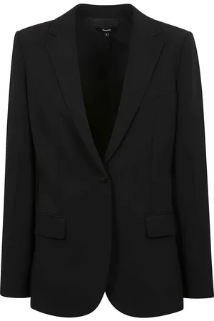 THEORY Jakke, Dame, Sort, L, Sort blazer med skræddersyet snit