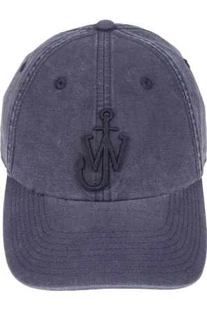 J.W.Anderson Tilbehør, Herre, Blå, ONE SIZE, Bomuld, Bomuld Baseball Cap med Justerbar Spænde