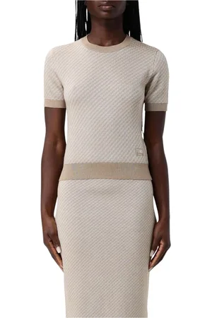 Fendi Strik, Dame, , 2XS, Kortærmet Striktop Sweater