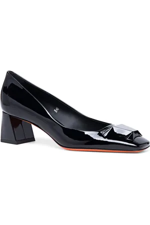 santoni Sko, Dame, Sort, 37 EU, Læder, Dames læderpumpe