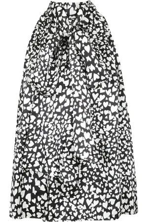 ANINE BING Top, Dame, Flerfarvet, S, Rayon, Silke Høj Hals Slips Tilbage Top
