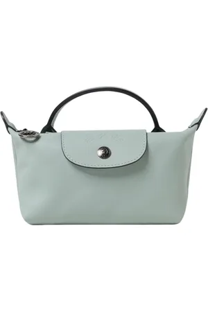 Longchamp Taske, Dame, Blå, ONE SIZE, Uld, Mini Håndtaske til Moderne Kvinder
