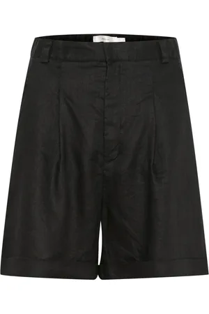 INWEAR Shorts, Dame, Sort, XS, Linned, Afslappet Fit Sort Linned Shorts