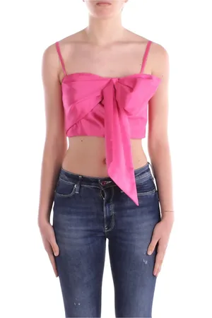 Liu Jo Top, Dame, Lyserød, XS, Polyester, Bow Detalje Top