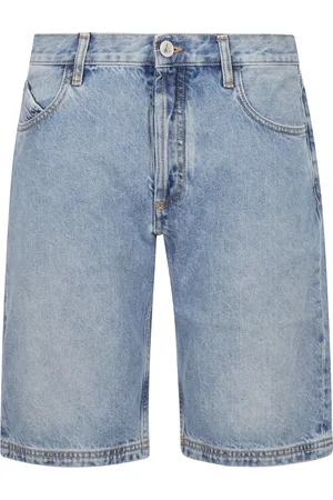 The Attico Shorts, Dame, Blå, W28, Denim, Denim Shorts med 5 Lommer og Knap