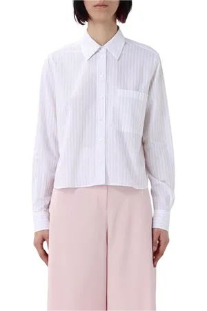 HUGO BOSS Bluser & Skjorter, Dame, Hvid, 3XL, Hvid Poplin Langærmet Skjorte