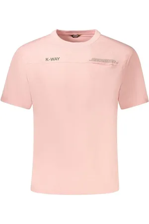K-Way Top, Herre, Lyserød, S, Bomuld, Crew Neck Cotton T-Shirt