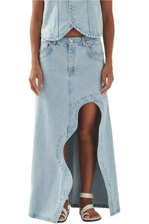 ALOHAS Nederdel, Dame, Blå, M, Denim, Carmina Lyseblå Denim Nederdel