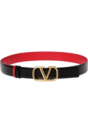 VALENTINO GARAVANI Tilbehør, Dame, Sort, 85 CM, Læder, Elegant Sort Læderbælte
