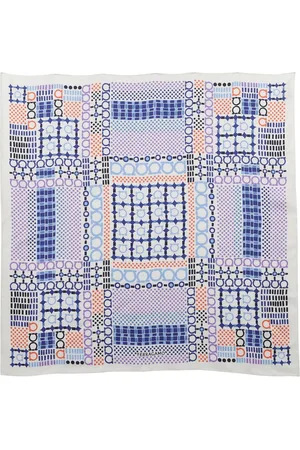 Salvatore Ferragamo Tilbehør, Dame, Flerfarvet, ONE SIZE, Silke Tørklæde Foulard Elegant Mode Tilbehør