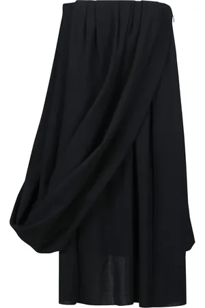 J.W.Anderson Kjole, Dame, Sort, M, Uld, Draped Bustier Kjole