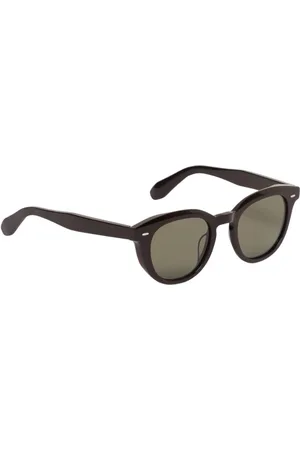 Oliver Peoples Tilbehør, Herre, Brun, 48 MM, Klassiske runde solbriller til mænd