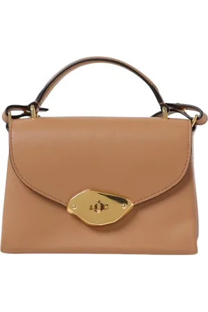 MULBERRY Taske, Dame, Brun, ONE SIZE, Læder, Hvid Satchel Taske til Moderne Kvinder