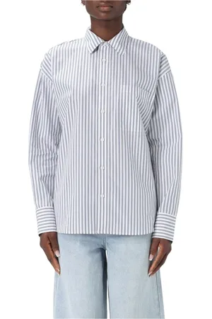 Michael Kors Bluser & Skjorter, Dame, Blå, XS, Blå Elegant Button-Up Skjorte Kvinde
