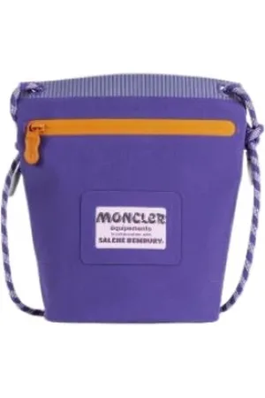 Moncler Taske, Dame, Lilla, ONE SIZE, Uld, Vandtæt clutch taske af Salehe Bembury