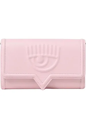 Chiara Ferragni Taske, Dame, Lyserød, ONE SIZE, Uld, Øje Pung Clutch