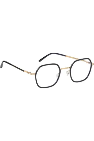 MYKITA Tilbehør, Dame, Gul, 48 MM, Uld, Guld Ottekantet Brillestel