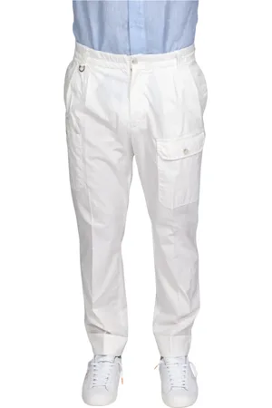 Paolo Pecora Bukser, Herre, Hvid, XL, Uld, Creme Mænds Bukser Stilfuldt Model